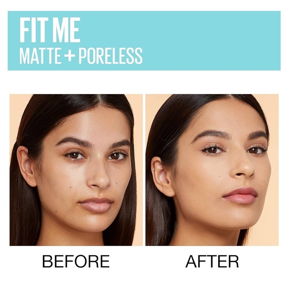 Maybelline Fit Me Matte + Liquid Foundation, 110 Porcelain, Oil-Free Foundation - Picture 5 of 6